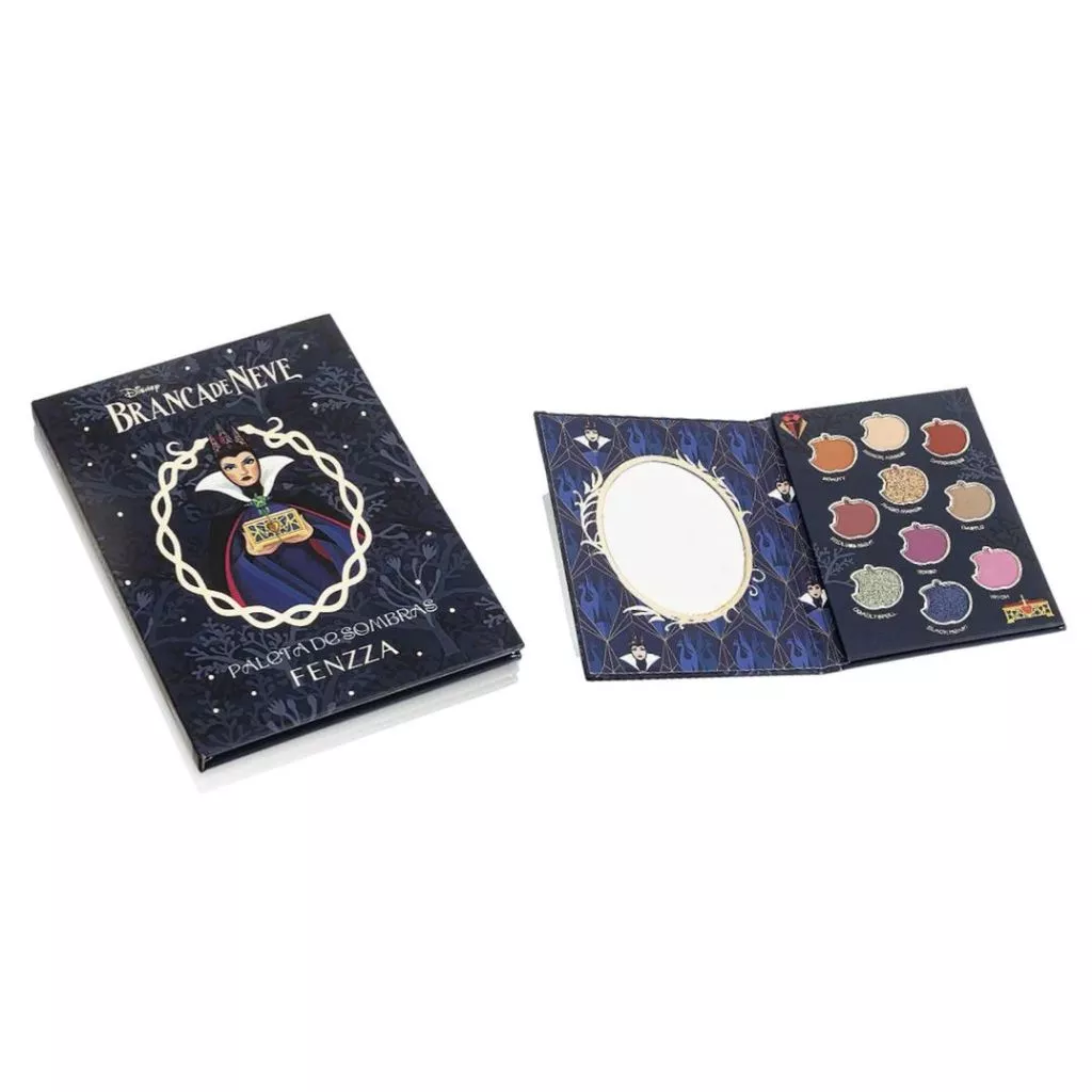 PALETA DE SOMBRAS BRANCA DE NEVE FENZZA - ALTA PIGMENTAÇÃO RAINHA MÁ - Imagem 3