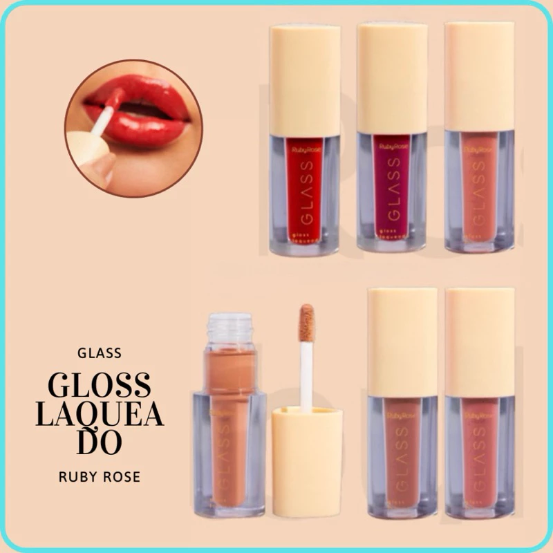 GLOSS LAQUADO LINHA GLASS RUBY ROSE - Imagem 2