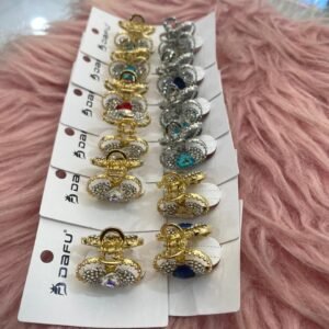 DF426-PR2307--ORNAMENTO PARA CABELO (PIRANHA) DE METAL - MARCA: DAFU