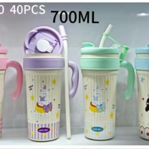 GARRAFA TERMICA 700ML COM CANUDO