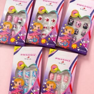 KIT DE UNHAS PORTIÇAS 12 UN DECORADAS