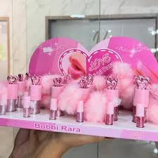 GLOSS LIP OIL SHINY COM CHAVEIRO POMPOM BOBI RARA COM 24 UN